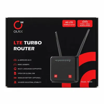 OLAX MC60 300Mbps Wi-Fi LTE Turbo Router with 5000mAh Battery