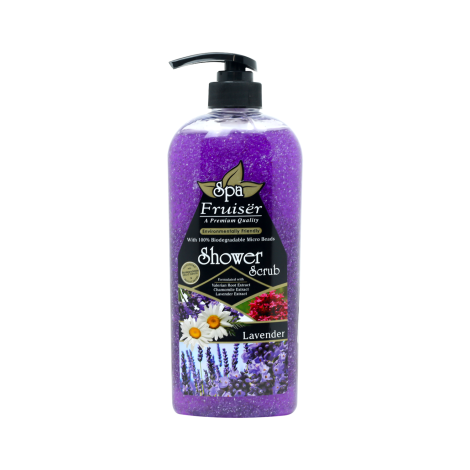 Fruiser Spa Lavender Shower Scrub 730ml (Malaysia)