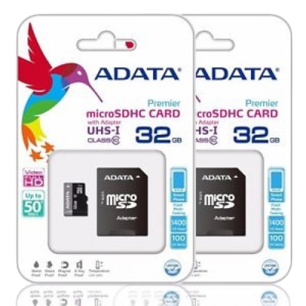 32GB Micro SD Class-10 (SDHC-UHS-I) Memory Card With Adapter