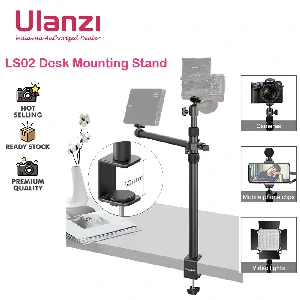 Overhead Desk Mount Stand for DSLR, DSLR & Ring Lights (Ulanzi VIJIM-LS02)