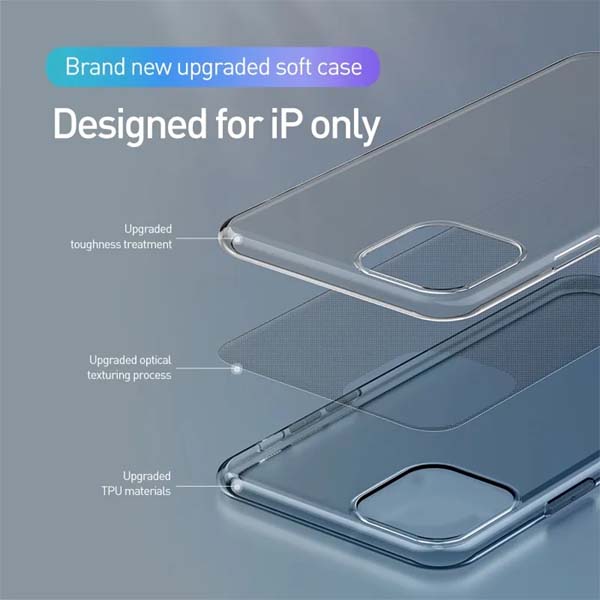 Baseus iPhone 12 Pro Transparent Clear TPU Phone Case Back Cover