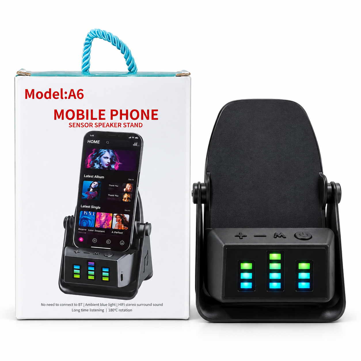 A6 Mobile Phone Sensor Speaker Stand