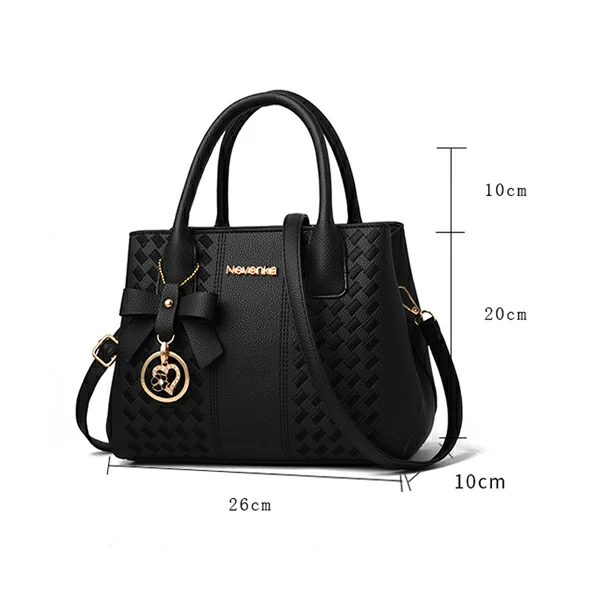 Ladies Luxury Design Shoulder Bag & Handbag-Black