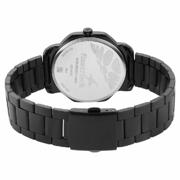 Fastrack NS3254NM01 Stunners Quartz Analog Black Dial Metal Strap Watch