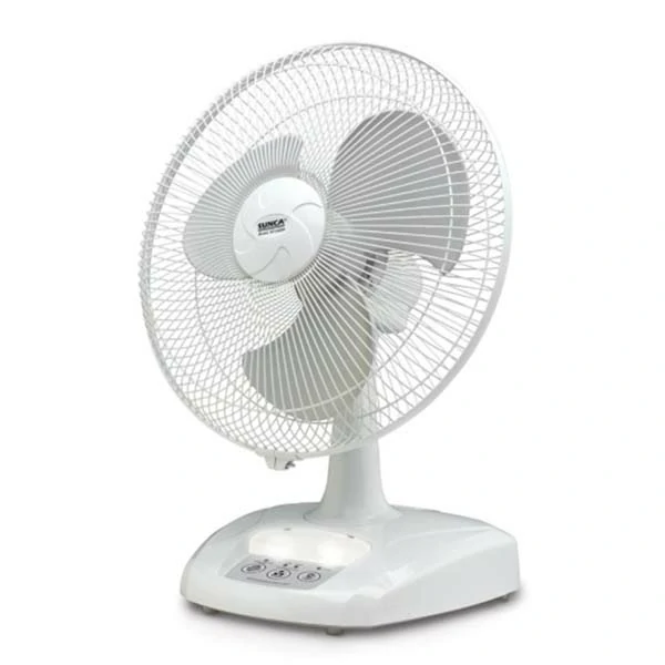 Sunca SF-2389 16 Inch 30 Watt Rechargeable Table Fan – White