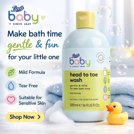 Boots Baby Head To Toe Wash 500ml (UK)