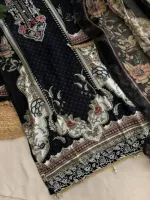 Women's Lace Work Digital Print Readymade Three Piece, 3 Colours
