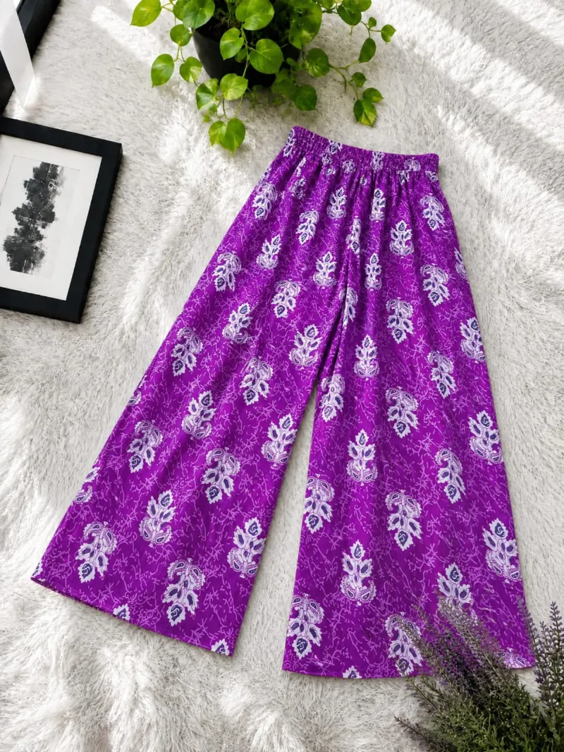 Women's Free Size Linen Palazzo Trousers, 26-27 Inch Hem, 6 Colours