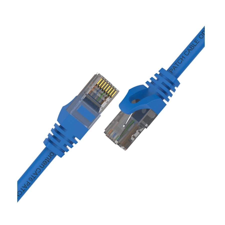 Onten OTN-E611 Cat-6 UTP 0.5 Meter Blue Patch Cord