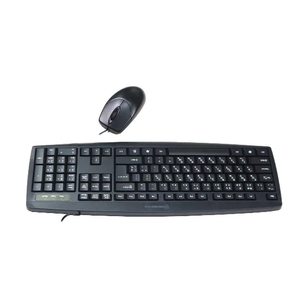 Micropack KM-2003 Black USB Keyboard & Mouse Combo with Bangla