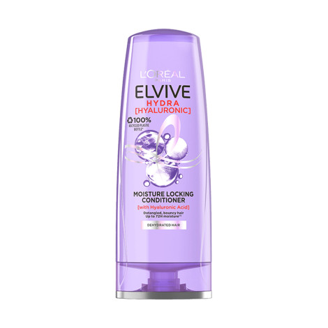 L'Oreal Elvive Hydra Hyaluronic Detangled Bouncy Hair Moisture Locking Conditioner 300ml (France)