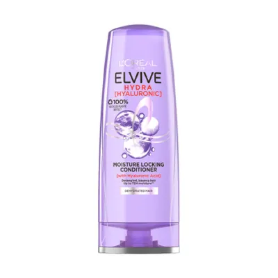 L'Oreal Elvive Hydra Hyaluronic Detangled Bouncy Hair Moisture Locking Conditioner 300ml (France)