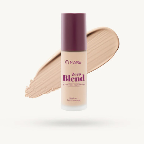 Mars Zero Blend Weightless Foundation SPF30 PA++++ 30ml - 04 Almond Butter (India)