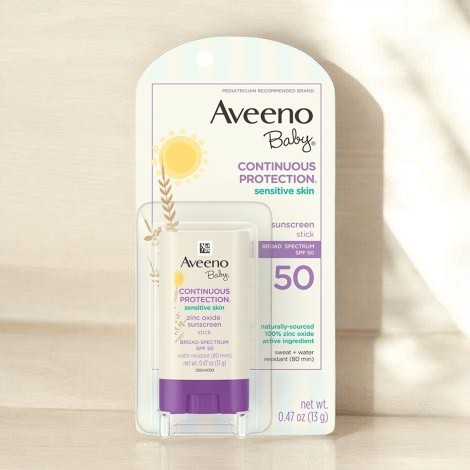 Aveeno Baby Sensitive Skin Sunscreen Stick SPF50 13g (Canada)