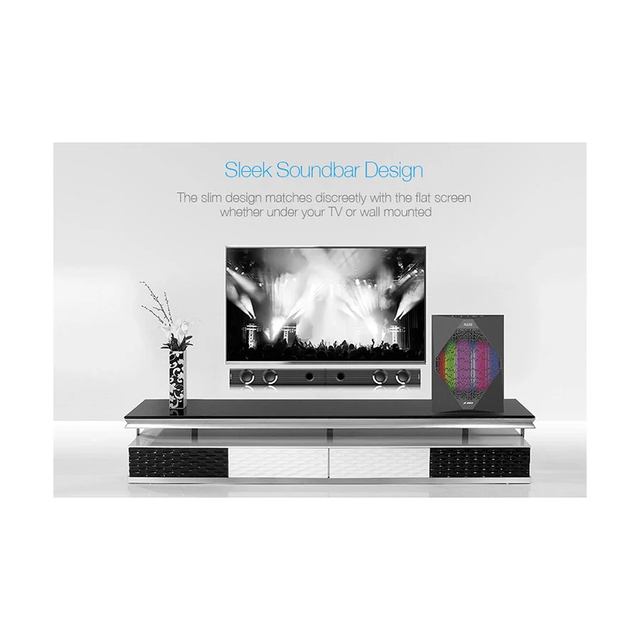 F&D T-300X 2:1 Black Bluetooth TV Speaker