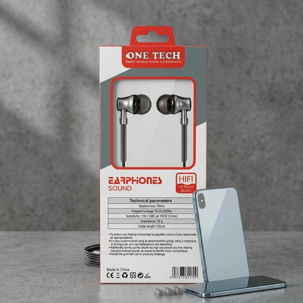 One Tech OT-50 Type-C Wired In-Ear Earphones