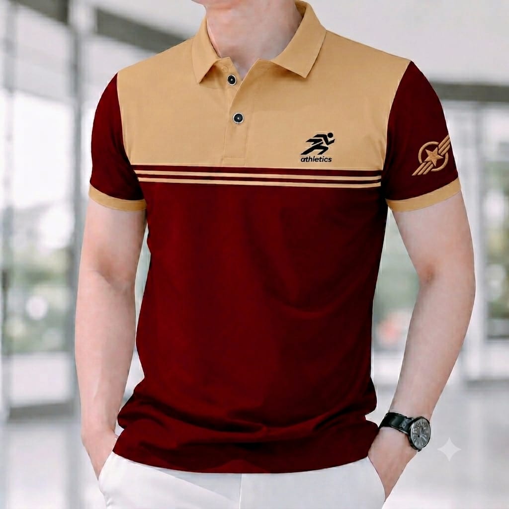 Men's Cotton Polo Shirt, 200 GSM Half Sleeve, 4 Colour Choices