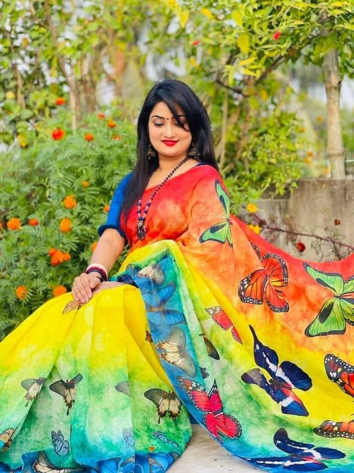 Women's 12 Haath Chanduri Silk Saree, Saree Only, 6 Colours