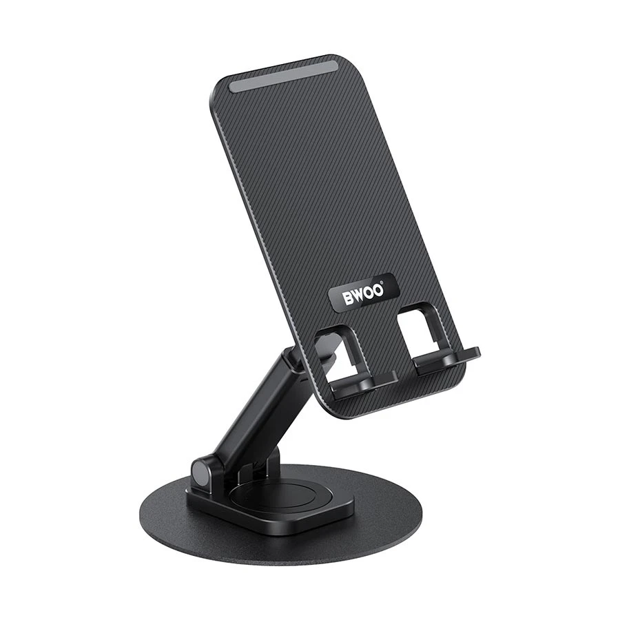 Bwoo BO-ZJ132 360 Degree Rotating Desktop Phone Holder Black