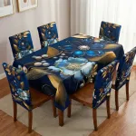 China Premium 3D Print Table Cloth Set