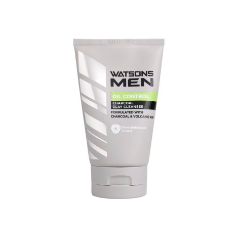 Watsons Men Oil Control Charcoal Clay Cleanser 100g (Thailand)