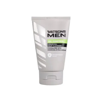 Watsons Men Oil Control Charcoal Clay Cleanser 100g (Thailand)