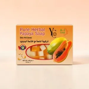 YC Pure Herbal Papaya Skin Whitener 4 in 1 Soap 100g (Thailand)