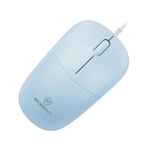 Micropack M-105 Silent Blue Wired Optical Mouse