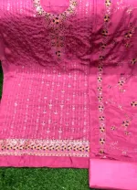 Unstitched Chinon Georgette Three Piece with Heavy Embroidery