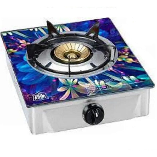 Kiam Gas Stove With Glass-Single Barner -G-52 LPG