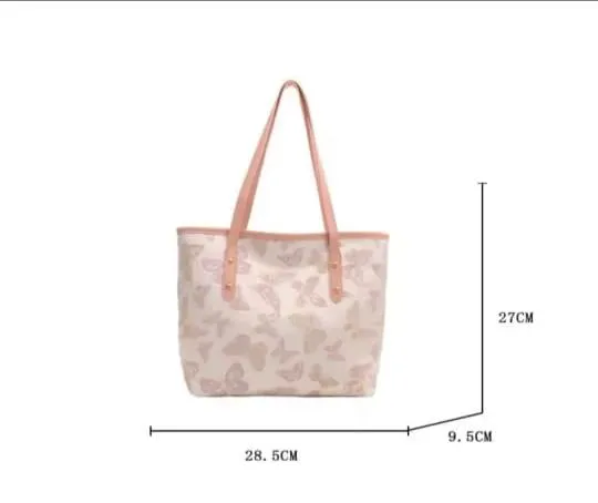 Ladies Butterfly Printed Tote Bag, 6 Colours
