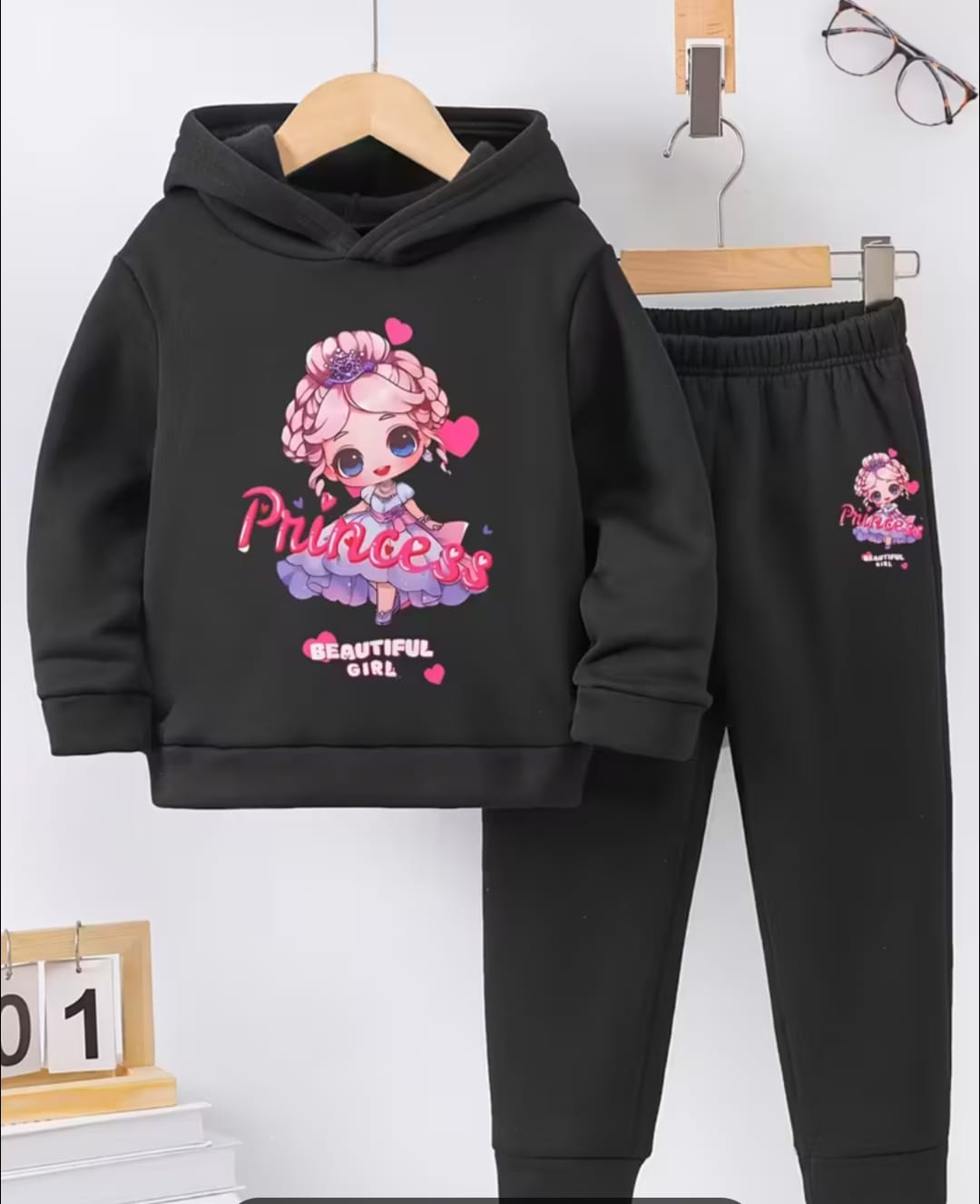 Baby Hoodie Set with Pant for Boys and Girls, Sizes 3-6M to 9-10Y