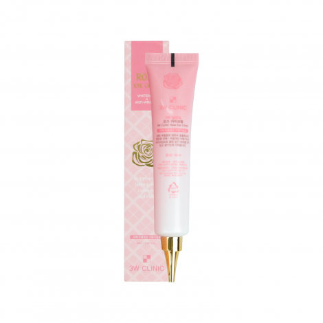 3W Clinic Whitening Anti-Wrinkle Rose Eye Cream 40ml (Korea)