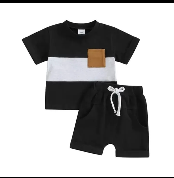 Boys' and Girls' Cotton T-Shirt Set, 160 GSM, 6 Months to 6 Years