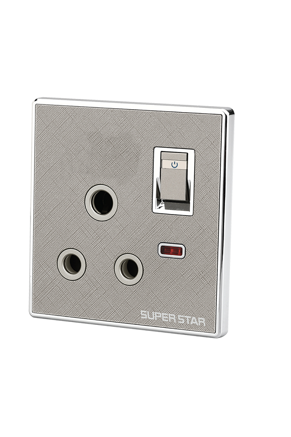 Super Star Ultimate 3 Pin Round Socket With Switch