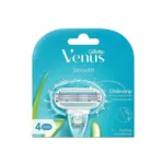 Gillette Venus Smooth  Glidestrip Aloe Vera Extracts Razor Blades For Women 4 pcs (India)