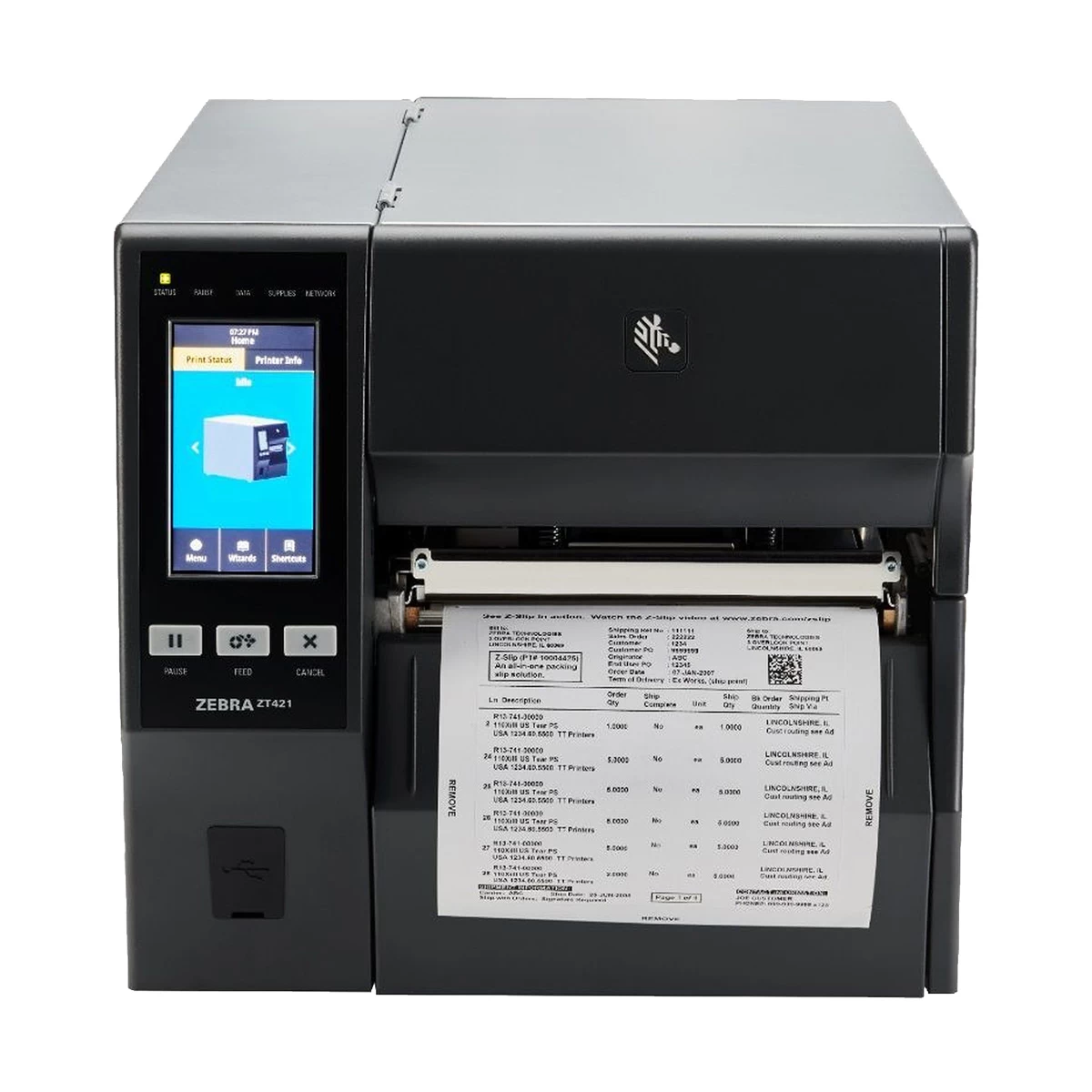 Zebra ZT421 Direct Thermal Industrial Barcode Label Printer