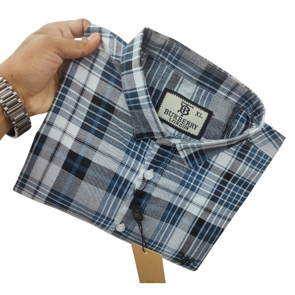 Classic Cotton Full Sleeve Checked Shirt for Men