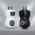 V380 E9 Dual Lens Bulb PTZ IP Camera.