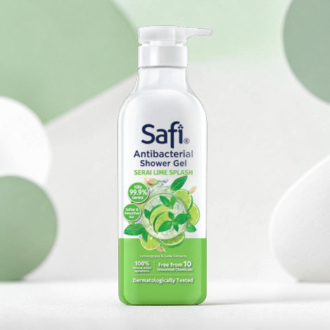 Safi Serai Lime Splash Antibacterial Shower Gel 950g(Malaysia)