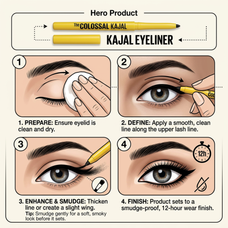 Maybelline The Colossal Kajal Deep Black 0.35g (India)