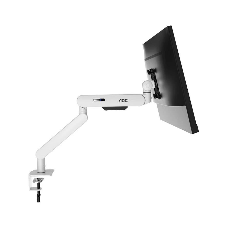 AOC AM400W 17-34 Inch Single Arm Monitor Desk Mount White