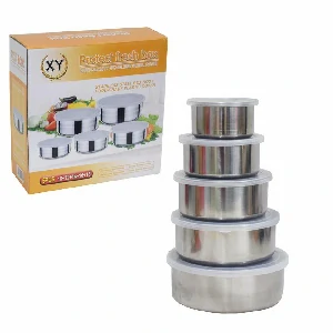 Stainless Steel 5Pcs Bowl Set/ (Lot Grain Storage Box)