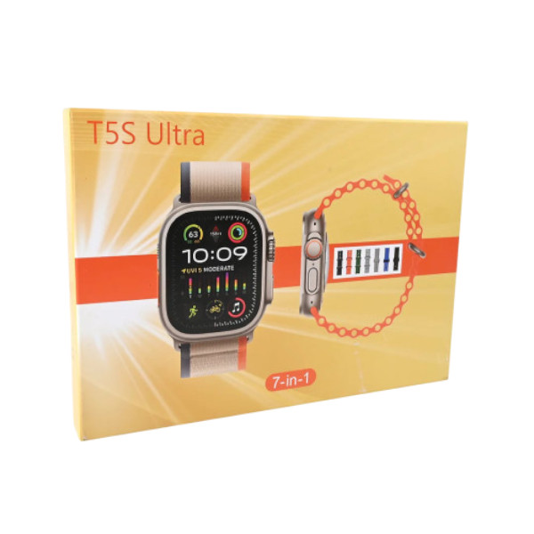 T5S Ultra Smart Watch With 7 Different Straps