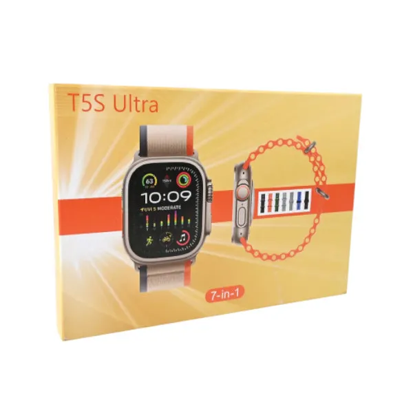 T5S Ultra Smart Watch With 7 Different Straps