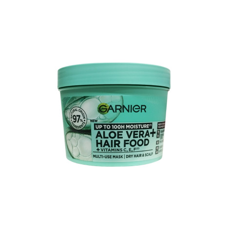 Garnier Up to 100H Moisture Aloe Vera Hair Food + Vitamin C,E,F Multi-Use Mask 400ml (Germany)