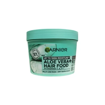 Garnier Up to 100H Moisture Aloe Vera Hair Food + Vitamin C,E,F Multi-Use Mask 400ml (Germany)