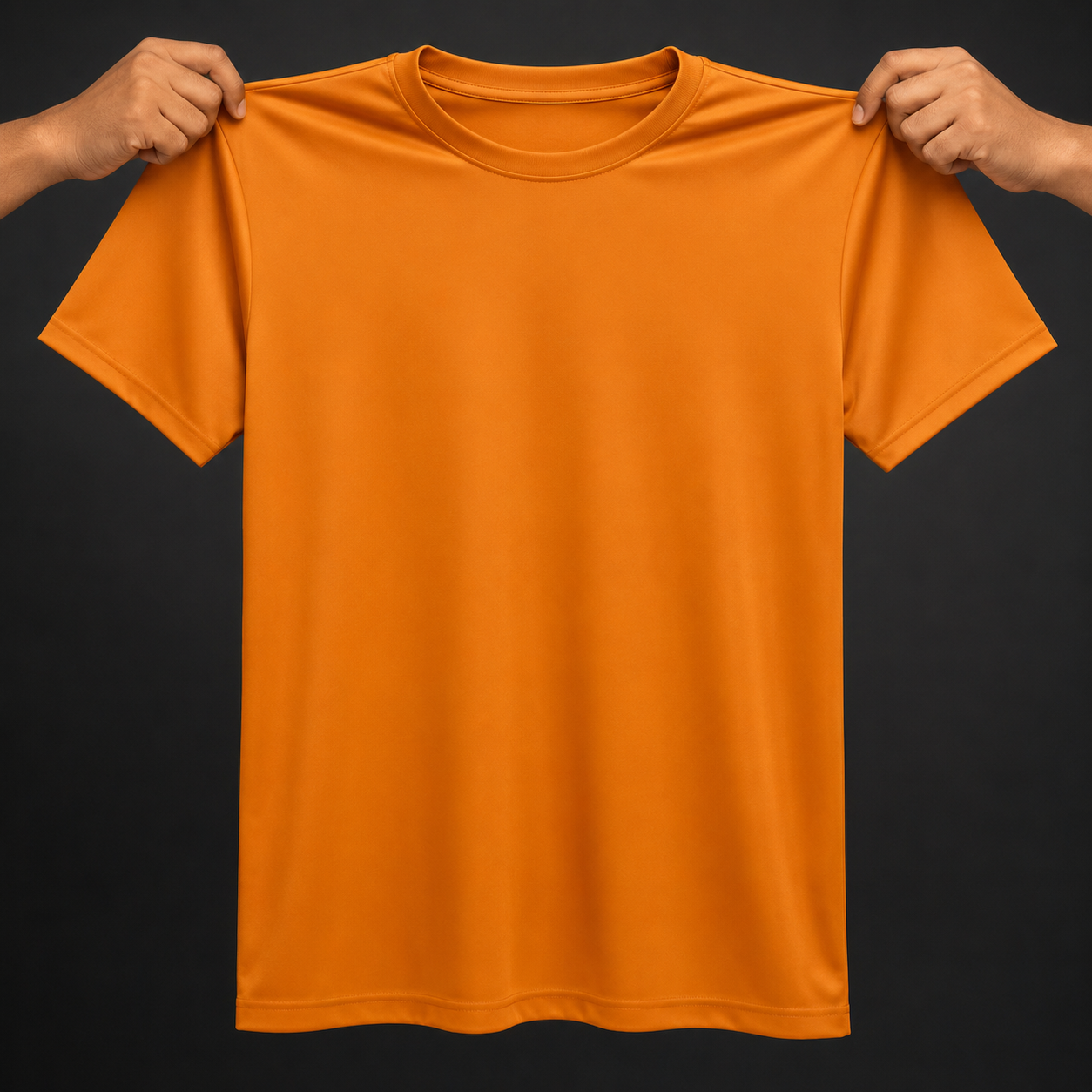 Premium Orange Jersey T-Shirt – Lightweight & Breathable