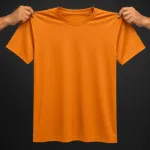 Premium Orange Jersey T-Shirt – Lightweight & Breathable