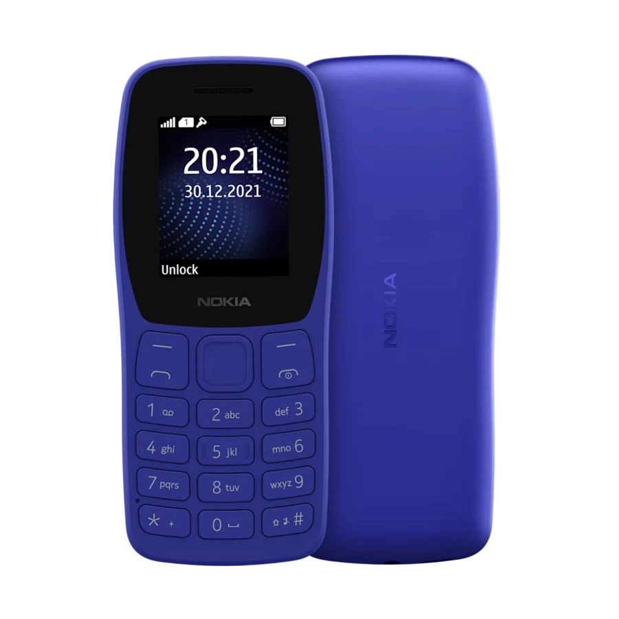 Nokia 105 Classic Dual SIM Blue Mobile Feature Phone